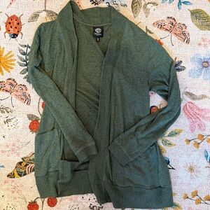 Green Bobeau PS open cardigan